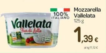 Carrefour Express Mozzarella Vallelata 125 g offerta