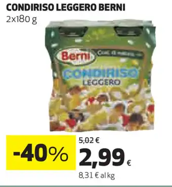 Coop Berni Condiriso Leggero 2x180g offerta