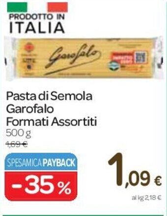 Carrefour Express Pasta di Semola Garofalo Formati Assortiti 500 g offerta