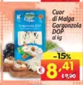 Centro Commerciale Discount Cuor di Malga Gorgonzola DOP al kg offerta