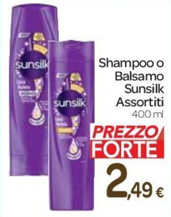 Carrefour Express Shampoo o Balsamo Sunsilk Assortiti 400 ml offerta