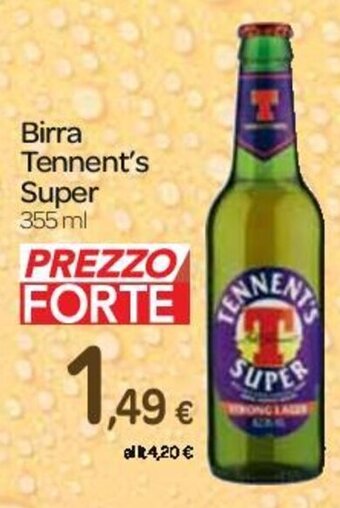 Carrefour Express Birra Tennent's Super 355 ml offerta