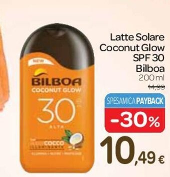 Carrefour Express Latte Solare Coconut Glow SPF 30 Bilboa 200 ml offerta
