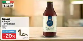 Carrefour Express Salsa di Ciliegino Terre d'Italia 330 g offerta