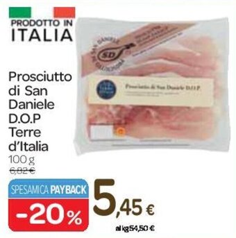 Carrefour Express Prosciutto di San Daniele D.O.P Terre d'Italia 100 g offerta