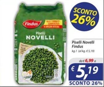DiMeglio Piselli Novelli Findus kg.1 offerta