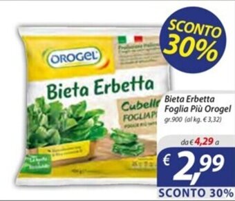 Bieta Erbetta Foglia Più Orogel gr.900