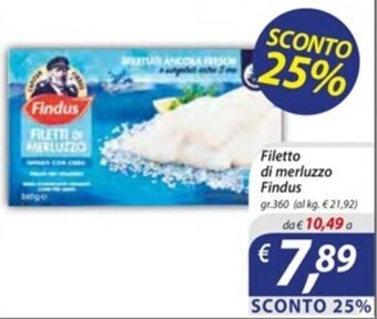 DiMeglio Filetto di merluzzo Findus gr. 360 offerta