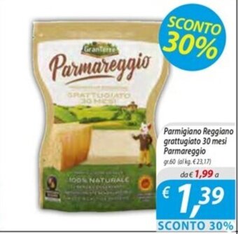 DiMeglio Parmigiano Reggiano grattugiato 30 mesi Parmareggio gr.60 offerta