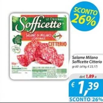 DiMeglio Salame Milano Sofficette Citterio gr.60 offerta