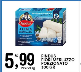 Gecop FINDUS FIORI MERLUZZO PORZIONATO 300 gr offerta