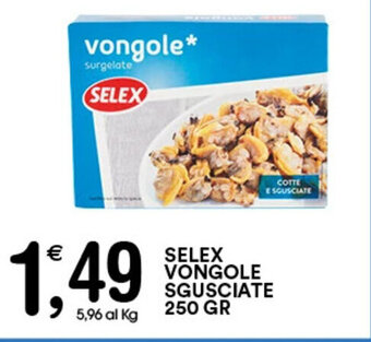 Gecop SELEX VONGOLE SGUSCIATE 250 GR offerta