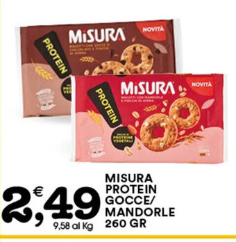 Gecop MISURA PROTEIN GOCCE/ MANDORLE 260 gr offerta