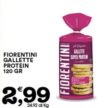 Gecop FIORENTINI GALLETTE PROTEIN 120 GR offerta