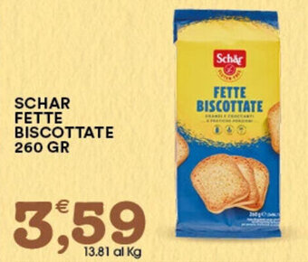 Gecop SCHAR FETTE BISCOTTATE 260 gr offerta