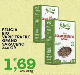 Gecop FELICIA BIO VARIE TRAFILE GRANO SARACENO 340 GR offerta