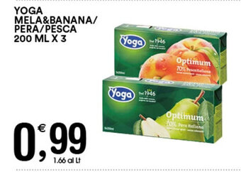 Gecop YOGA MELA&BANANA/ PERA/PESCA 200 ML X 3 offerta