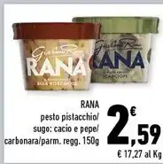 Conad Margherita Giovanni rana pesto pistacchio offerta