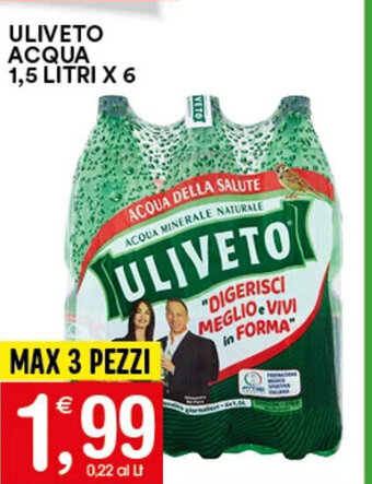 Gecop ULIVETO ACQUA 1,5 LITRI X 6 offerta