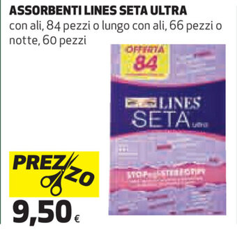 Coop Lines Seta Ultra Assorbenti 84/66/60 pezzi offerta