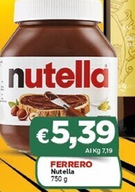Crai Ferrero nutella offerta