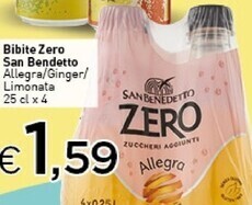 Crai San benedetto bibite zero offerta