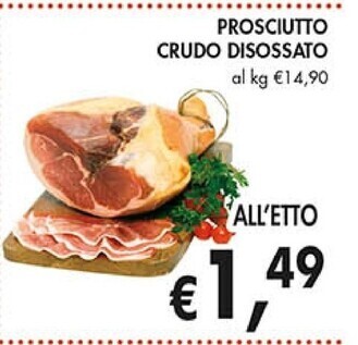 Coal Prosciutto crudo disossato offerta