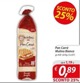 DiMeglio Pan Carrè Mulino Bianco gr.430 offerta