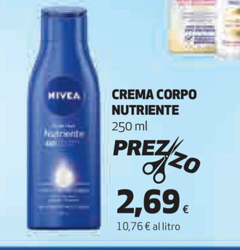 Coop Nivea Crema Corpo Nutriente 250ml offerta