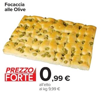 Carrefour Market Focaccia alle Olive offerta