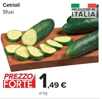 Carrefour Market Cetrioli Sfusi offerta