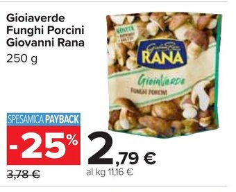 Gioiaverde Funghi Porcini Giovanni Rana 250 g