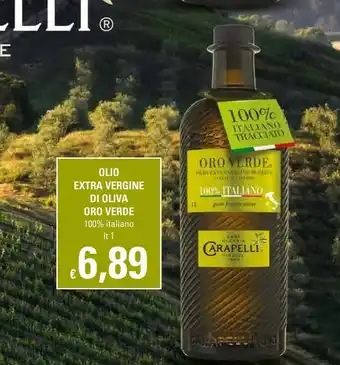 Basko Carapelli Olio Extra Vergine Di Oliva 100% Oro Verde Italiano 1000 G(ml) offerta