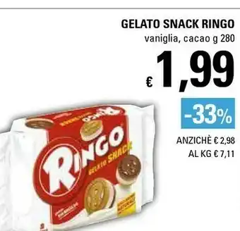 Basko Ringo Gelato Snack Gusto Vaniglia offerta