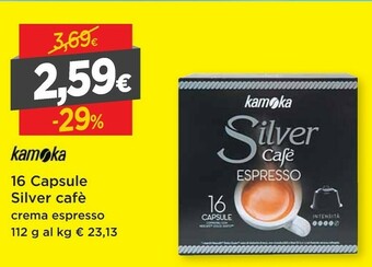 DPiù Skamoka 16 Capsule Silver Cafe offerta