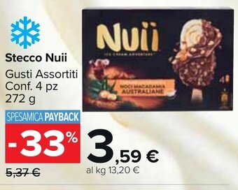 Carrefour Market Stecco Nuii Gusti Assortiti Conf. 4 pz 272 g offerta