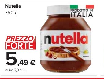 Carrefour Market Nutella 750 g offerta