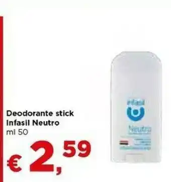 Metà Infasil Neutro Deodorante Stick offerta