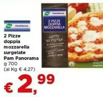 Metà Pam Panorama Pizze Doppia Mozzarella Surgelate offerta