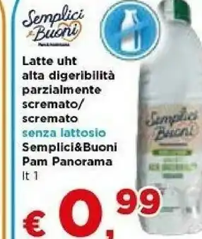 Metà Semplici Buoni Latte Uht offerta