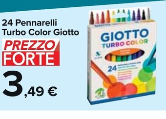 Carrefour Market 24 Pennarelli Turbo Color Giotto offerta