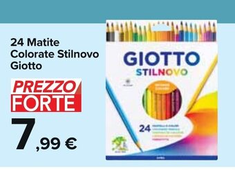 Carrefour Market 24 Matite Colorate Stilnovo Giotto offerta