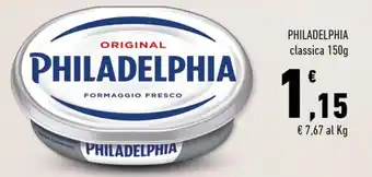 Conad Margherita PHILADELPHIA classica 150g offerta