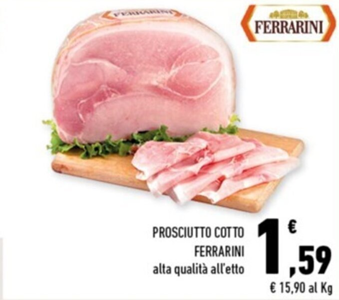 PROSCIUTTO COTTO FERRARINI offerta di Conad Margherita