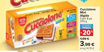 Carrefour Market Cucciolone Mini Algida Conf. 8 pz 270 g offerta