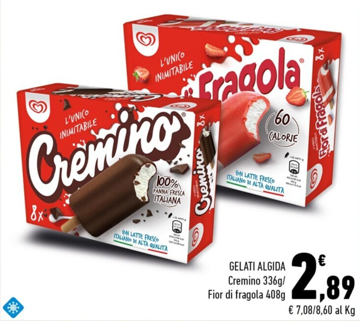 GELATI ALGIDA Cremino 336g offerta di Conad Margherita