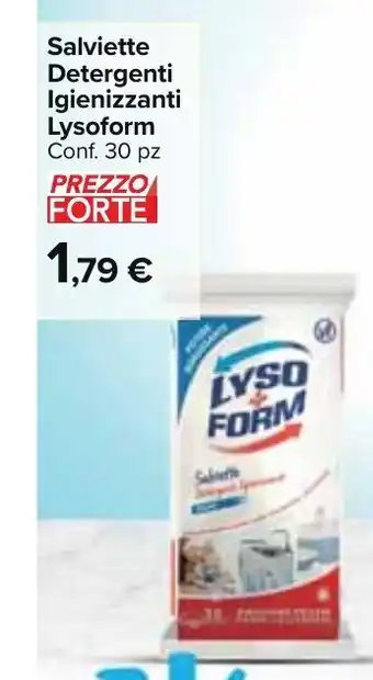 Carrefour Market Salviette Detergenti Igienizzanti Lysoform Conf. 30 pz offerta