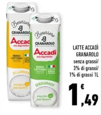 Conad Margherita LATTE ACCADÌ GRANAROLO 1L offerta