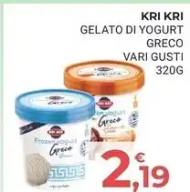 Eté Kri kri gelato di yogurt greco offerta