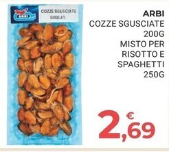 Eté Arbi cozze sgusciate offerta